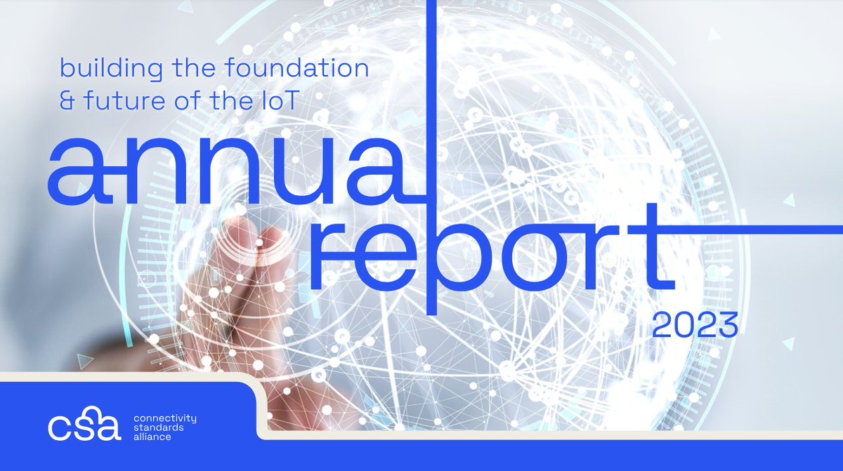 The @csaiot released its annual report last week. As a proud CSA member, we're thrilled to celebrate and recognize the group's outstanding achievements. Here's to a safer and more secure IoT 🌏🔐

Read the 2023 Annual Report: hubs.ly/Q02y5PbH0

#csaiot #iotsecurity