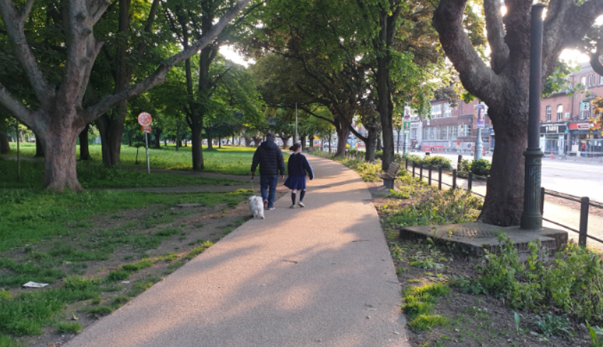 DubCityCouncil's tweet photo. Update photos of the new Golden Pea Resin finished path at Fairview Park as part of the Clontarf to City Centre project.

#ActiveTravelNetwork #C2CC https://t.co/dUeeBoJhUV