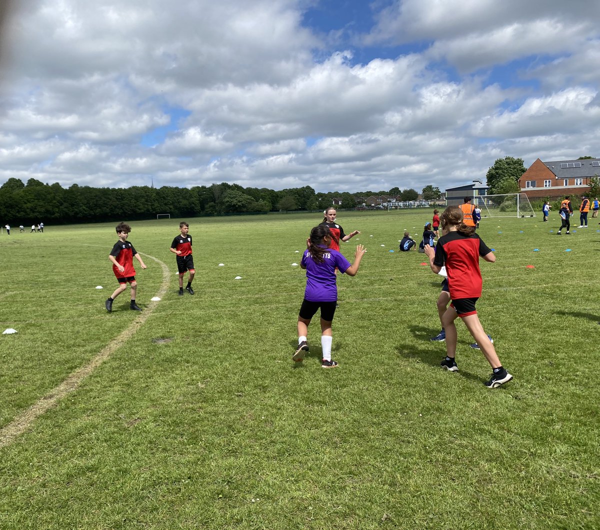 Ultimate Frisbee underway in windy conditions 🌬️