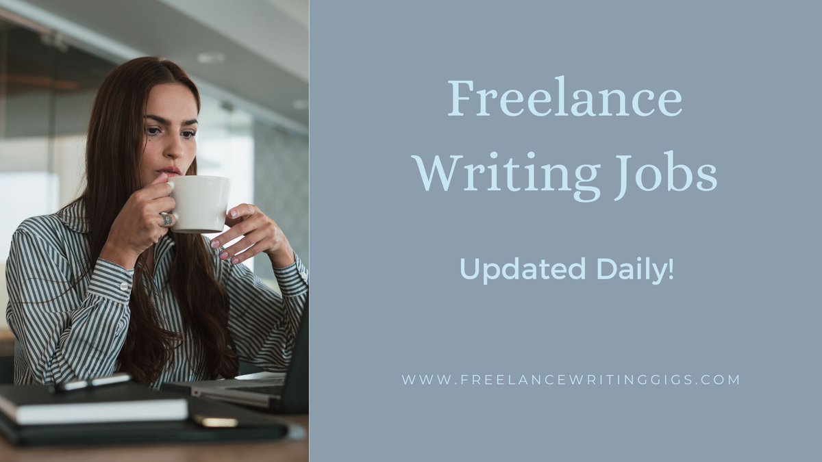 Looking for a writing job? We got you! 👉🏽 buff.ly/3UNqczk #writingjobs #freelancewritingjobs #freelancejobs #remotejobs #onlinejobs #flexiblejobs #telecommutejobs #editing jobs #journalismjobs #copywritingjobs