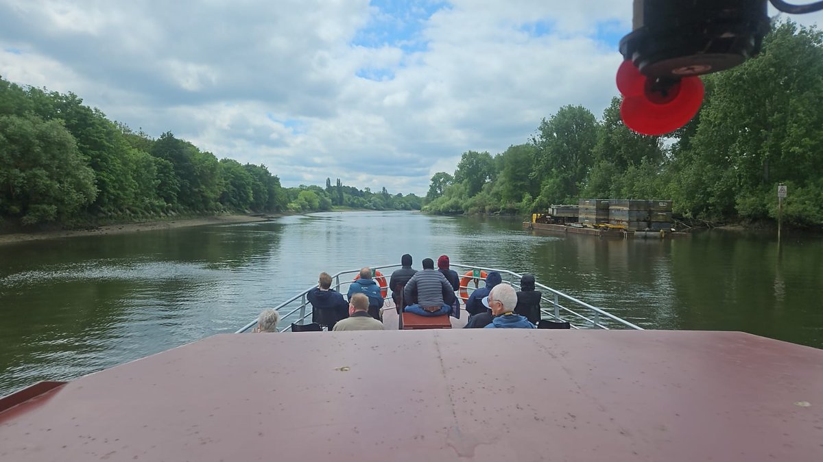 It's a lovely day on the river and M.V #Connaught is well on her way from #Westminster to #HamptonCourt. The journey between #Kew & #Richmond passes through #SyonReach & some of the most picturesque views on our route: thamesriverboats.co.uk