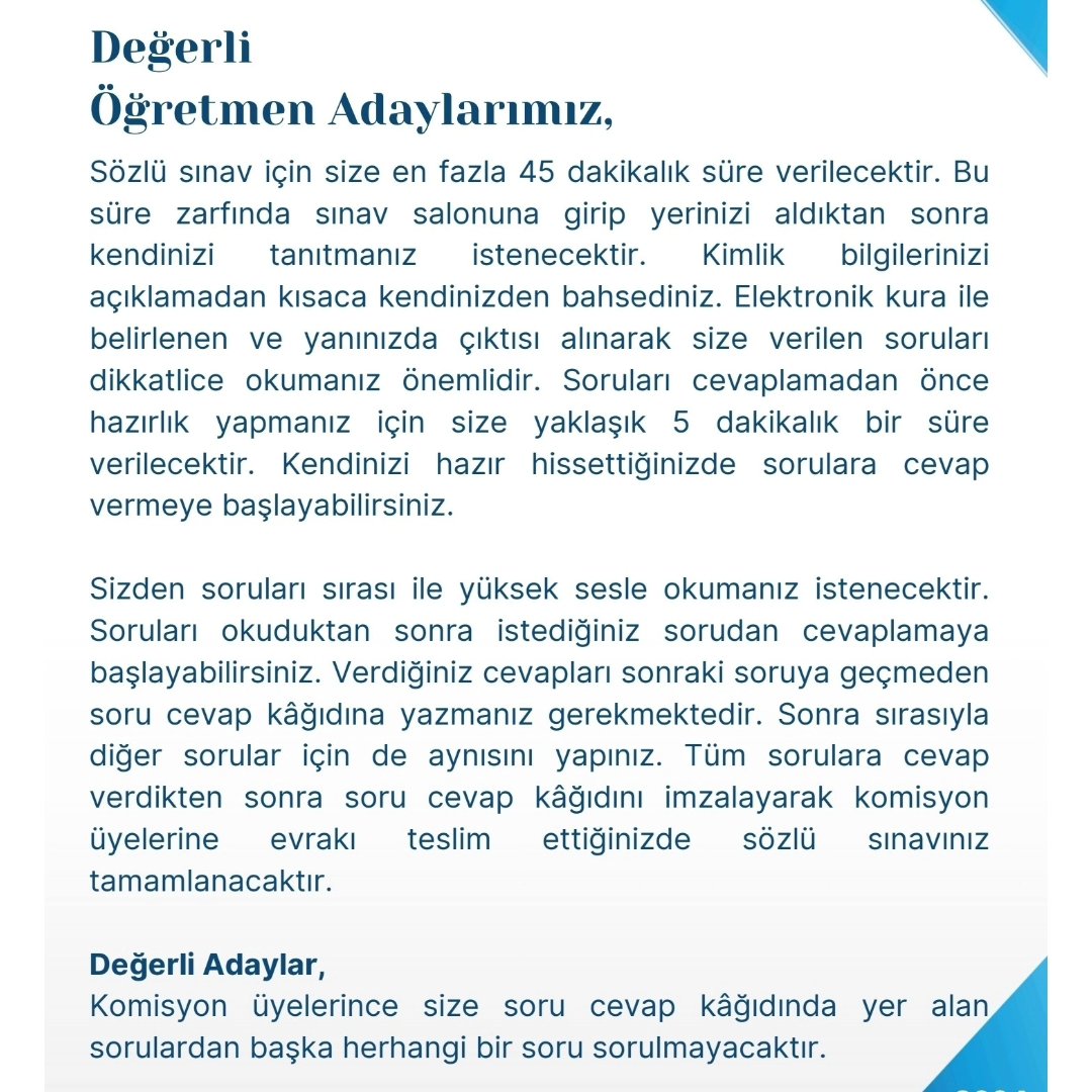 Teorik bilgiyi ölçmek yeterli gelmiyor o nedenle mülakat yapmam gerek diyerek ortalıkta dolaşmaķ ve yapacağı mülakat ile kpss ile ölçülmüş olan bilgileri tekrardan ölçmek...
Üstelik üniversitede uygulamalı bir ders olarak dediği kısmı başarıyla geçen insanlara bunu