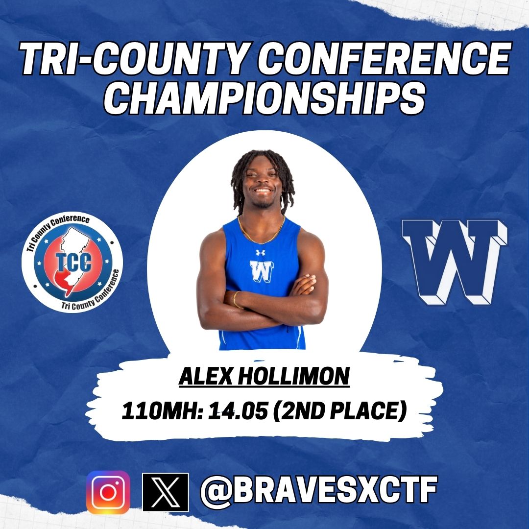 bravesxctf's tweet photo. ⚡️TCC CHAMPIONSHIPS⚡️

MEDAL WINNERS:
🔵Alex Hollimon-110mH
⚪️Gordon Pinnock-LJ (NJ Top25), TJ
🔵Dylan Saber-800m
⚪️Ian Israel-100m https://t.co/fasfjitxYA