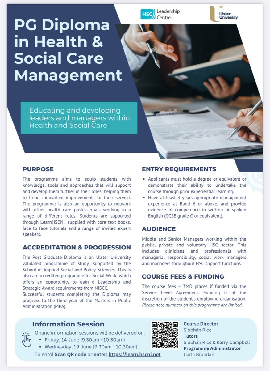 HSC Leadership Centre (@hsc_leadershipc) on Twitter photo News about our September intake of PG Diploma in Health & Social Care Management. We have two information days in June 24. Please see flyer for more information. <a href="/BelfastTrust/">Belfast Trust</a> <a href="/setrust/">South Eastern Trust</a> <a href="/SouthernHSCT/">Southern Trust</a> <a href="/WesternHSCTrust/">Western Trust</a> <a href="/NHSCTrust/">Northern Trust</a> <a href="/NIAS999/">NIAS</a> <a href="/BSO_NI/">Business Services Organisation</a> <a href="/HSC_NI/">Health and Social Care Northern Ireland</a> News about our September intake of PG Diploma in Health & Social Care Management. We have two information days in June 24. Please see flyer for more information. <a href="/BelfastTrust/">Belfast Trust</a> <a href="/setrust/">South Eastern Trust</a> <a href="/SouthernHSCT/">Southern Trust</a> <a href="/WesternHSCTrust/">Western Trust</a> <a href="/NHSCTrust/">Northern Trust</a> <a href="/NIAS999/">NIAS</a> <a href="/BSO_NI/">Business Services Organisation</a> <a href="/HSC_NI/">Health and Social Care Northern Ireland</a>