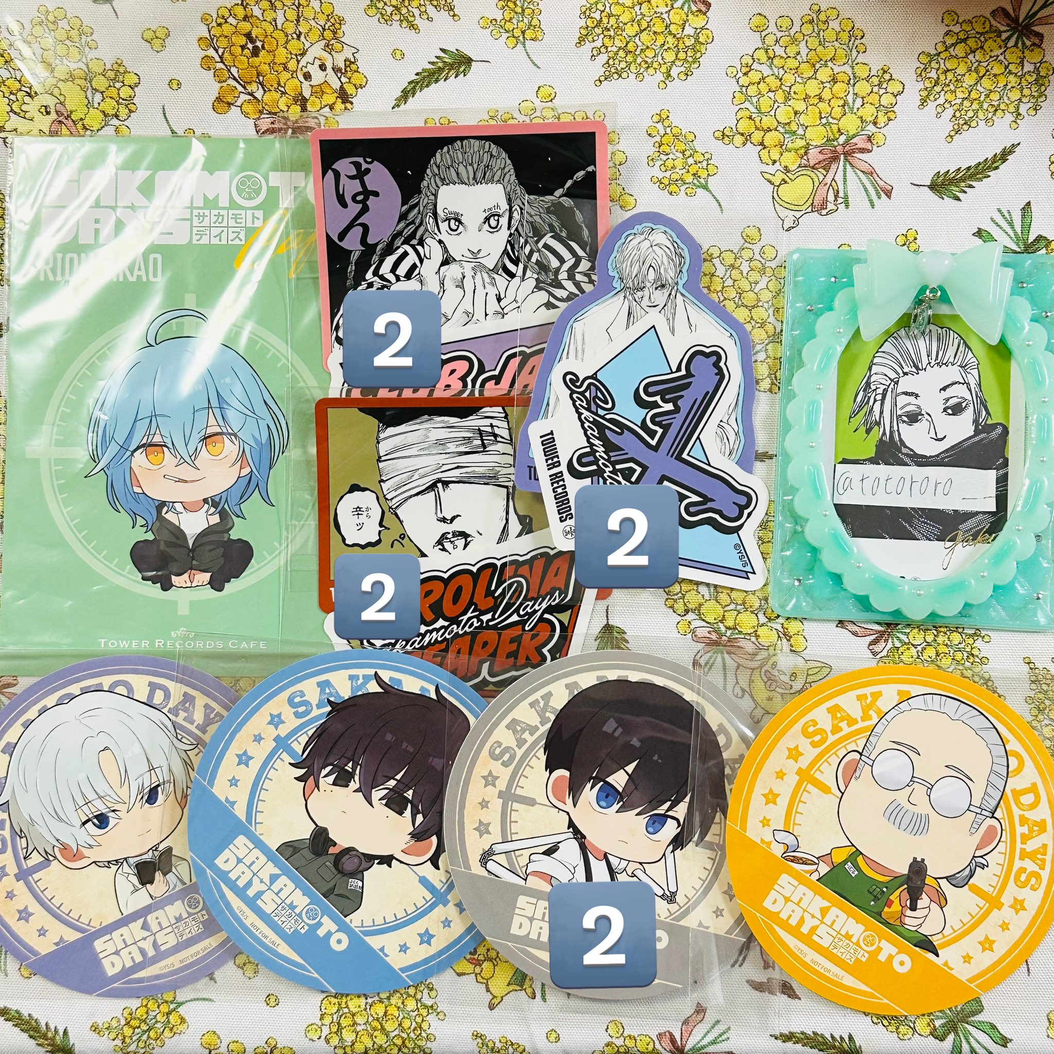 サカモトデイズ SAKAMOTO DAYS 缶バッジ タワレコ スラー 有月 【公式