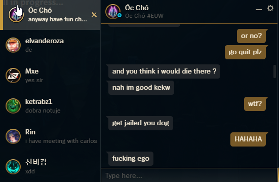 hahah i had a guy who lost jax vs corki matchup and he told me its unplayable for jax so i invited him to 1v1 in custom game and killed him lvl3 and now he doesnt want to quit the custom game XDD