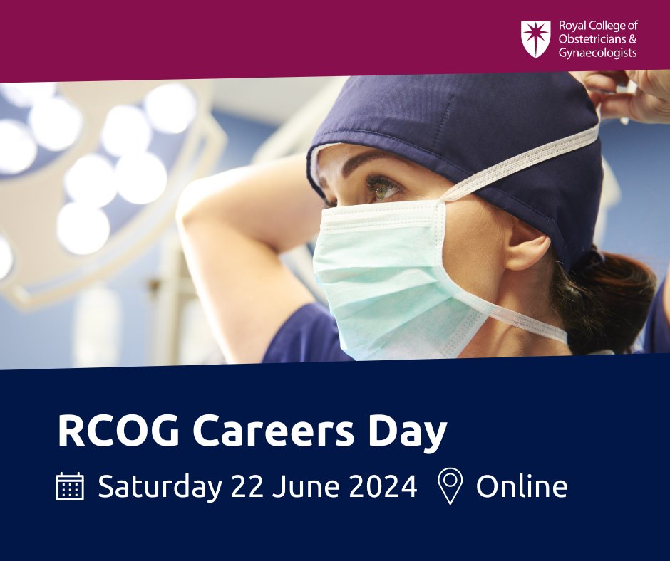 📢The Virtual @RCObsGyn Careers Day is designed to inspire doctors considering a career in O&G, offering insights into the vast opportunities within the specialty! 📅: 22 June 2024 Register here🔗: rcog.eventsair.com/rcog-careers-d…