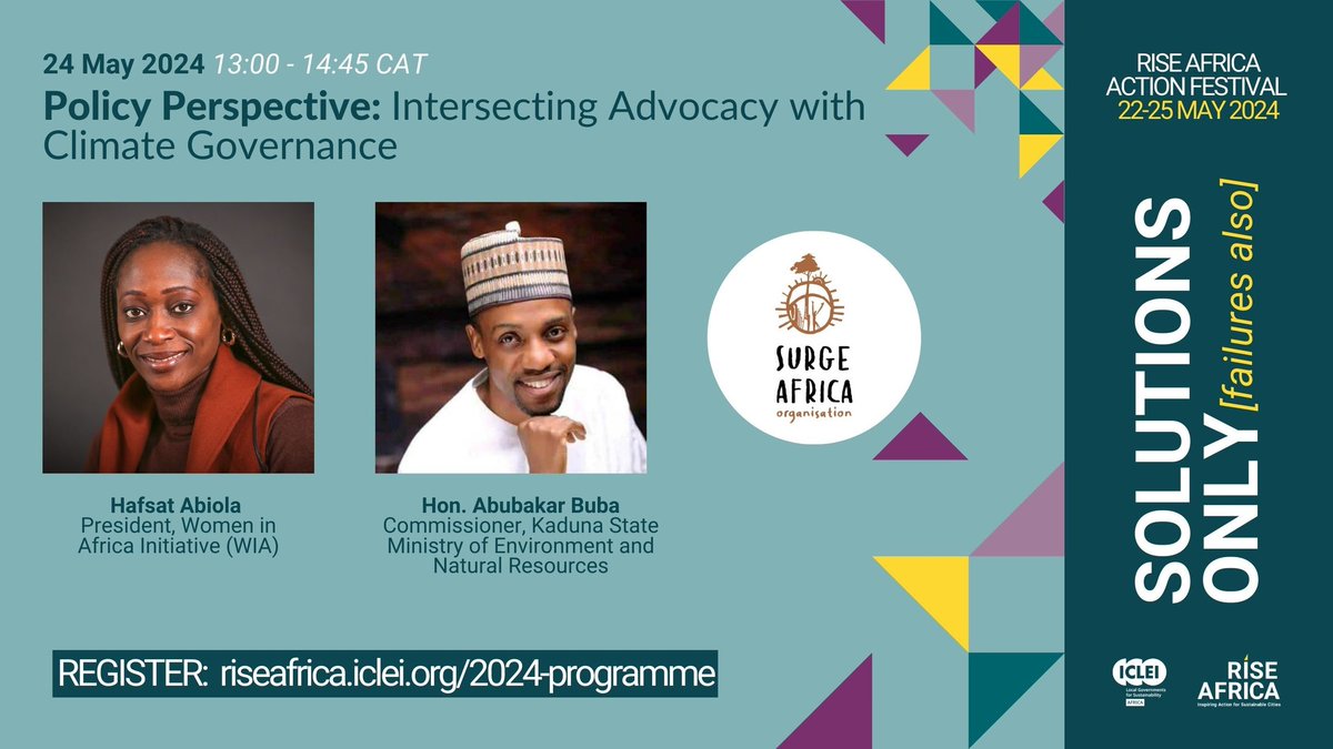 Less Than 24 Hours To Go!⏳ As part of the #RISEAfrica2024 Action Festival, our Policy Perspective session will be holding tomorrow by 12PM (WAT). If you haven't registered for the much-anticipated session, then now is the time to.👌 Register here - rb.gy/ppi49c