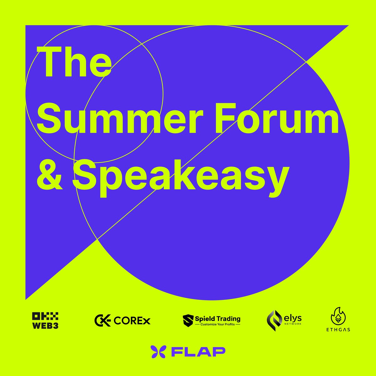 📢The Summer Forum & Speakeasy @consensus2024 Meet the @flapdotsh team and join us along with our friends @okxweb3 @COREx_Official @SpieldTrading @elys_network @ETHGASofficial for a flapping good time ;) Register: lu.ma/summerspeakeasy #Flip #Flap #Consensus2024 #Austin