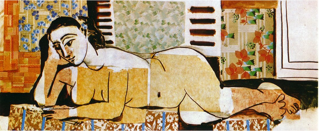 Lying naked woman, 1955 linktr.ee/picasso_artbot