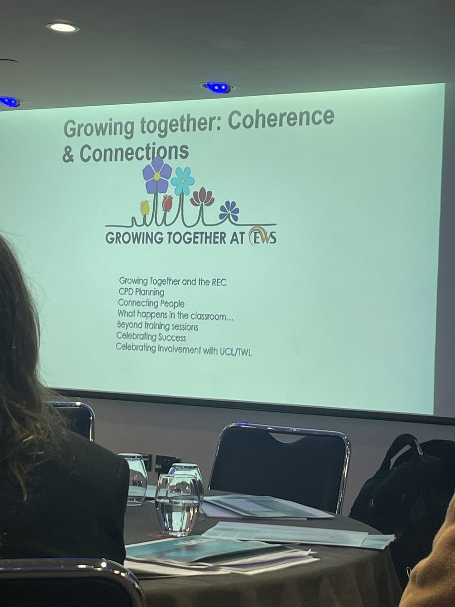 LondonRhian's tweet photo. Coherence and connections is all about growing together, not just between staff and students but with staff and staff. @CEL_IOE #ECFNPQConference https://t.co/KDLpJMKdGr