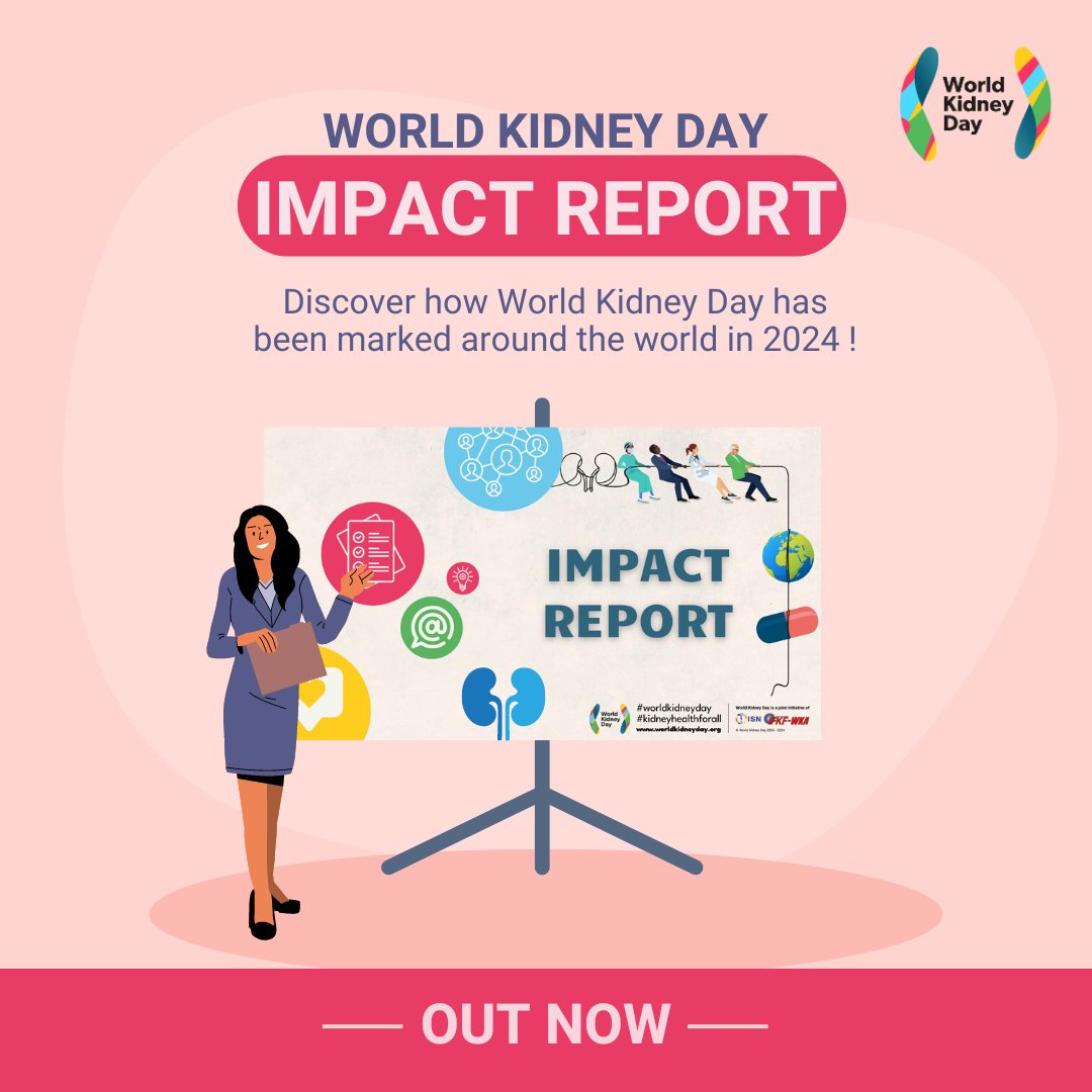 Our #WorldKidneyDay 2024 #report is now live! 🎉 This year we reached a record of over 1,800 activities worldwide, raising awareness about #KidneyHealth? 🙌🏼 🌎 Check out the report and share it with your community 👉🏽 worldkidneyday.org/knowledge-bank… #KidneyHealthforAll