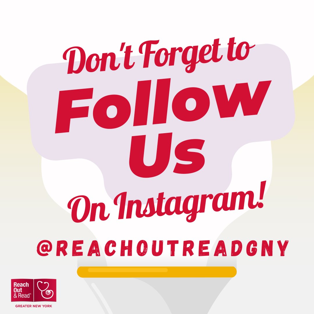 You NEED to follow our Instagram account @reachoutreadgny so you can stay updated on all the great resources and book recs we have for you! #ReachOutandReadGNY #instagram #rorgny
