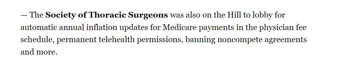 The @STS_CTsurgery Advocacy Leadership Summit was highlighted this morning by @politico in daily influence newsletter!

politico.com/politicoinflue…