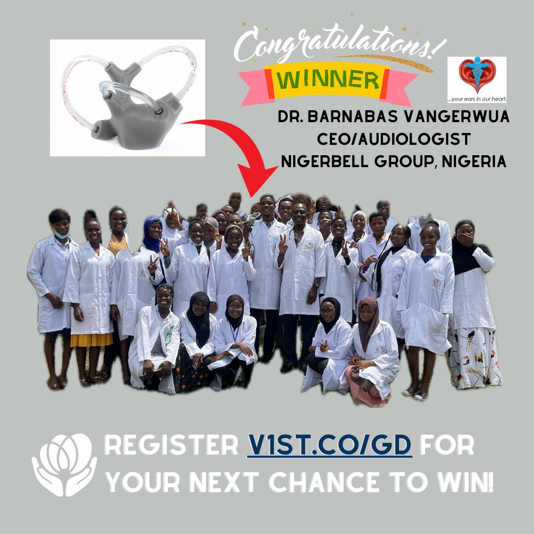 VestibularFirst's tweet photo. Congrats to our April Journal Club winner Dr. Barnabas Vangerwua. https://t.co/HAzWkWC1Wu to register for your next chance to win at our July Journal Club - discussing the Skull Vibration-Induced Nystagmus Test with Dr. George Dumas himself! #vestibularrehabilitation #audiology https://t.co/8YCo5Lgpof
