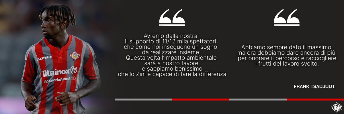 🎙️Frank #Tsadjout in conferenza stampa 🩶❤️ “In campo saremo 11 più altri 11mila per inseguire un sogno” Il video e le parole su 👉 uscremonese.it/frank-tsadjout… #AmarsiAncora #forzagrigiorossi #Cremonese #DaiCreko #seriebkt #CremoneseCatanzaro #CreCat