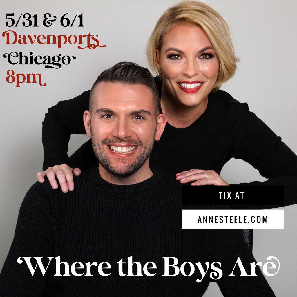 williamtnhall's tweet photo. Hey Chicago! @theannesteele and I are coming back to #Davenports! Two shows!!! We’d love to see your gorgeous mid-western faces there! #Concert #LGBTQ+ #SingerSongwriter #OutMusicians https://t.co/yY2tzzLPXf