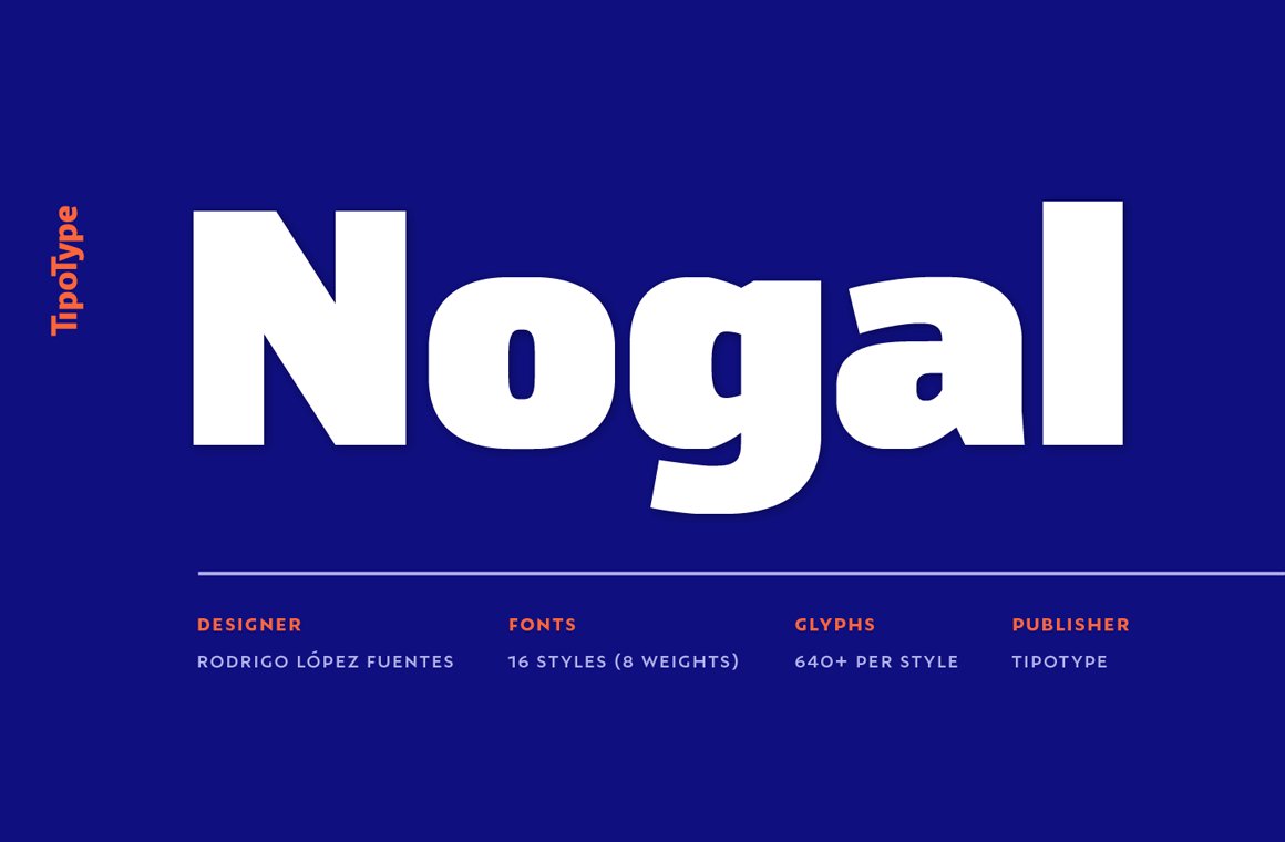 [New Font Release] TipoType released Nogal. typecache.com/news/5831/ #typecache