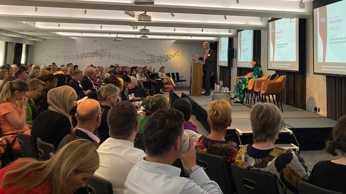 Our @HelenBevan takes to the stage, ready to showcase her incredible work alongside @WBSProfBC @KathrynPerera, @HorizonsNHS & @WarwickBSchool on 'Defining and demonstrating value from continuous improvement in the NHS' You can read the full report here: horizonsnhs.com/launch-of-ci-v…