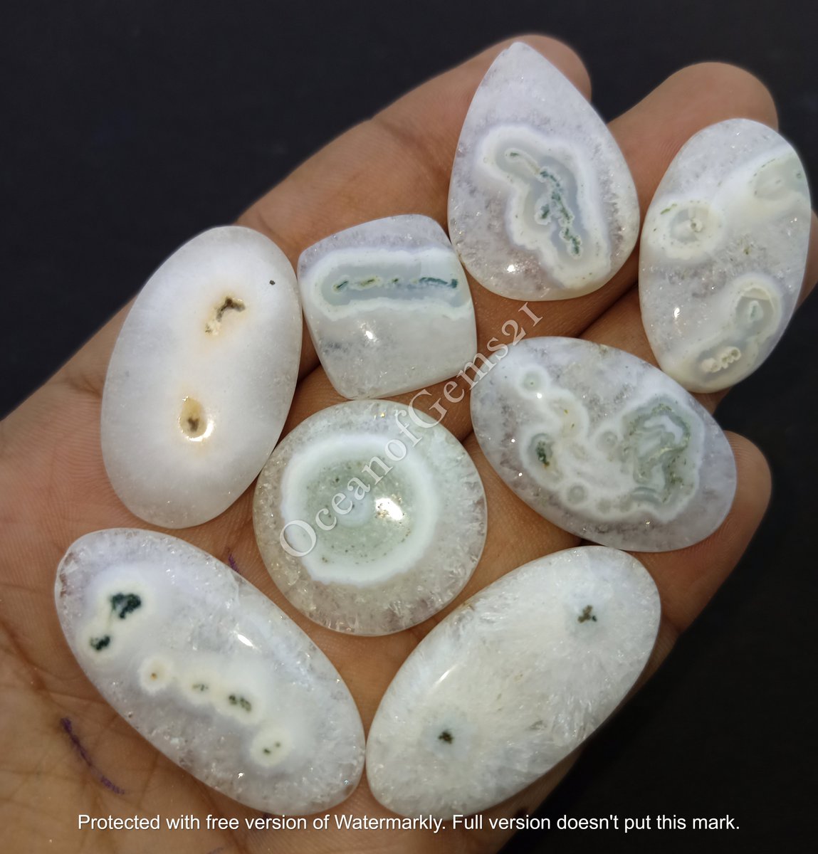 Natural White Solar Quartz Gemstone Cabochon Dm For Price Size 15 to 35mm Approx Free Drilling Service Worldwide Shipping$6 Combined Shipping Available #whitesolarquartz #solarquartz #solarquartzpendant #quartzjewelry #solarquartzdruzy #bluestone #bluecabochon