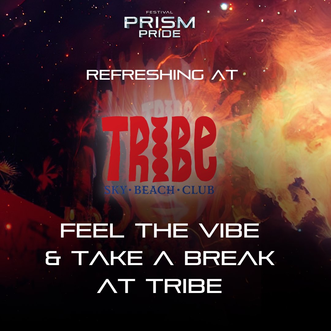 🌈 Celebrate Pride with Tribe!

✨ Show your "Prism Pride" wristband at Tribe Sky Beach, Buy 1 Get 1 Free (7PM-9PM).

🎫 Spend at Tribe and get a FREE 1-day pass to Prism Pride!

📅 June 1-2, 2024
📍 Sphere Hall, EmSphere, Bangkok

🔗 Tickets: eventpop.me/e/31444/prism-…

#PRISM2024