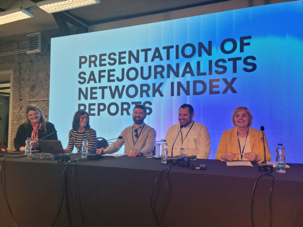 efjeurope's tweet image. #EFJPrishtina24: SafeJournalists Network is with us to present its insightful index reports. Measuring journalism safety is key to ensure an environment free from violence, fear and intimidation.  @WBjournalists  @MediaFreedomEU