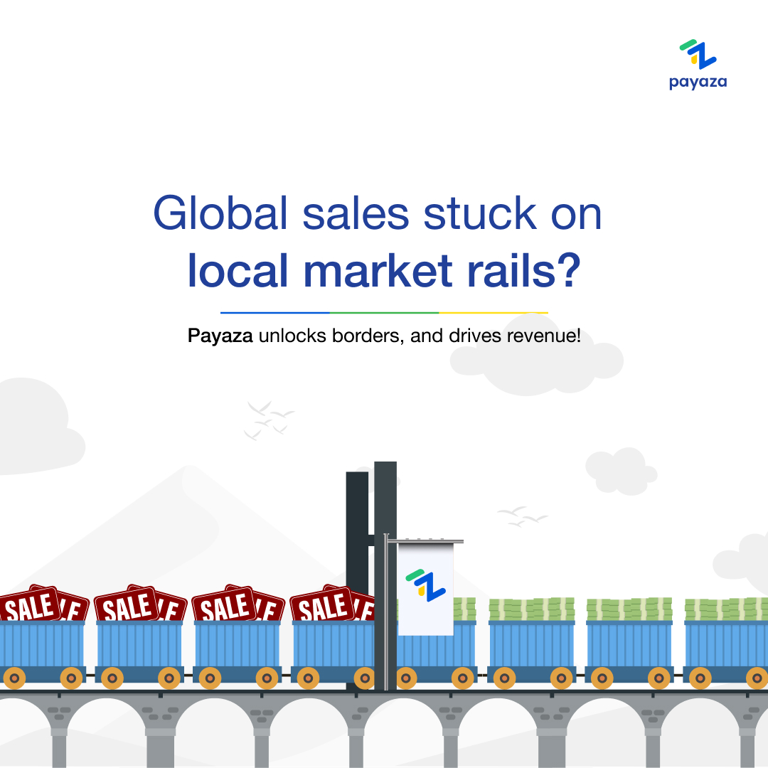 Global sales stuck on local market rails? Payaza unlocks borders for your business to drive revenue!

Embrace seamless, secure digital transactions and take your business to the next level.

#Payaza #GlobalSales #RevenueGrowth #DigitalPayments #Innovation #SeamlessTransactions