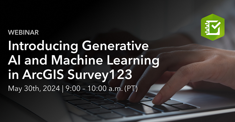 GIS_Bandit's tweet photo. In 1 week, @Esri webinar: Introducing Generative #AI and #MachineLearning in @ArcGISSurvey123 https://t.co/8VsgYnE64m 

#survey123 #DataCollection #forms #surveys #data #GIS #esri #arcgis @EsriFederalGovt @EsriSLGov @EsriBizTeam @EsriWater @EsriPublicWorks https://t.co/JImiSRZMPX