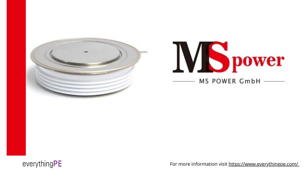 Achieve reliability in performance with 2500 V Hermetically-Sealed Fast-Switching Thyristor from MS Power Learn more: ow.ly/fThX50RSrmY #products #datasheet #manufacturing #quotation #thyristor #switching #rectifiers #powerconversion #powerelectronics #mspower