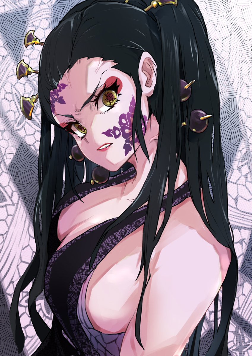 StackedMitsuri's tweet photo. //@roseaprodigium I didn't expect people would be more interested in an au Daki I guess I have some backstory planning to do if either Nezuko or Daki do win the poll https://t.co/DBS7RJuxR3