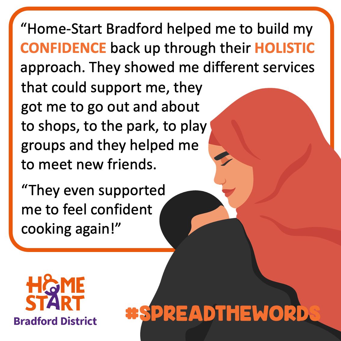 We spoke to a mum this week who has been supported by us. She told us how we have helped build her CONFIDENCE through our HOLISTIC approach of addressing many different needs that families have.

Help #SpreadTheWords here: buff.ly/48z1Xde 

#25Years @homestartuk