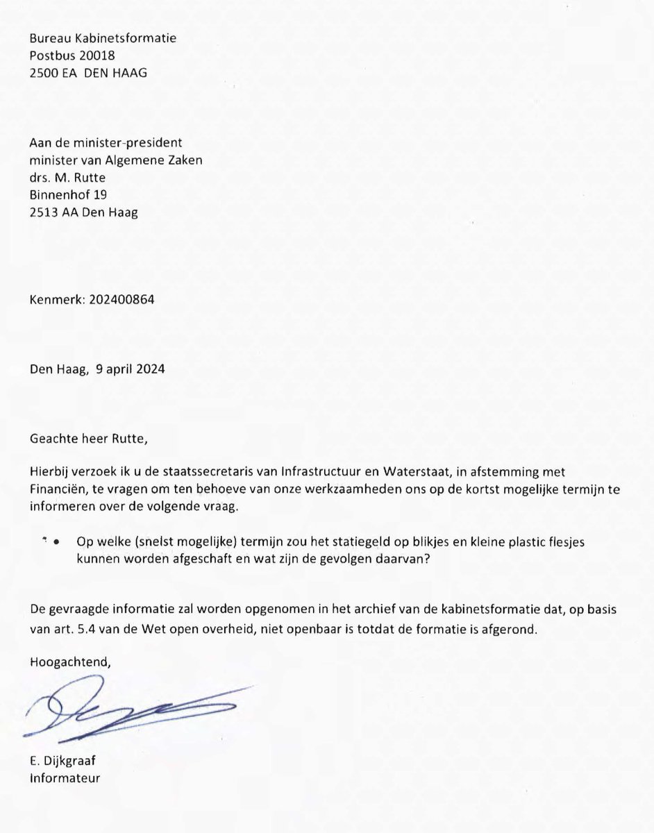 De aap is uit de mouw. Het nieuwe kabinet wil #statiegeld snel afschaffen. Het verbaast me enerzijds niets, de nieuwe regering is allesbehalve groen. Anderzijds snap ik niet dat de BBB hier mee akkoord zou gaan, er ging namelijk nogal veel vee dood door kapotgemaaide blikjes.