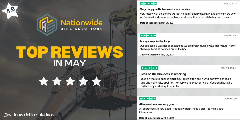 We don't just promise the best – we deliver it, and our endless stream of 5-star reviews proves it!

So, what are you waiting for? Pick up the phone today and discover the joy of hiring with Nationwide Hire Solutions! 📷

#5STARSERVICES #trustpilotreviews #nationwidehiresolutions