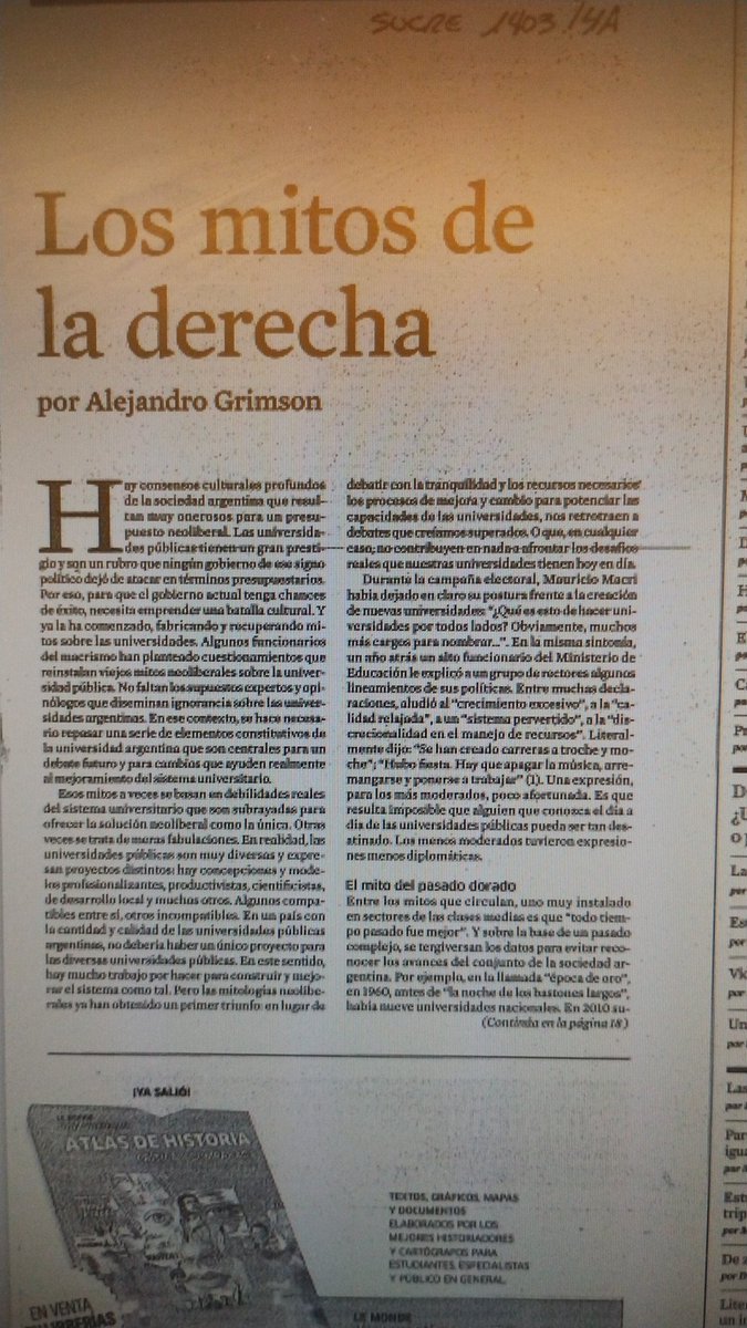 IAR_Escritor's tweet photo. En la materia de Sociedad y Estado de la carrera de escritura de la UNA. Este artículo corresponde a parte de la lectura obligatoria. Después, personalidades como #MartinKohan dicen que no hay adoctrinamiento en la U.
@JMilei que pensas de esto? @marilongui te paso en psicología? https://t.co/KueV04hUrH