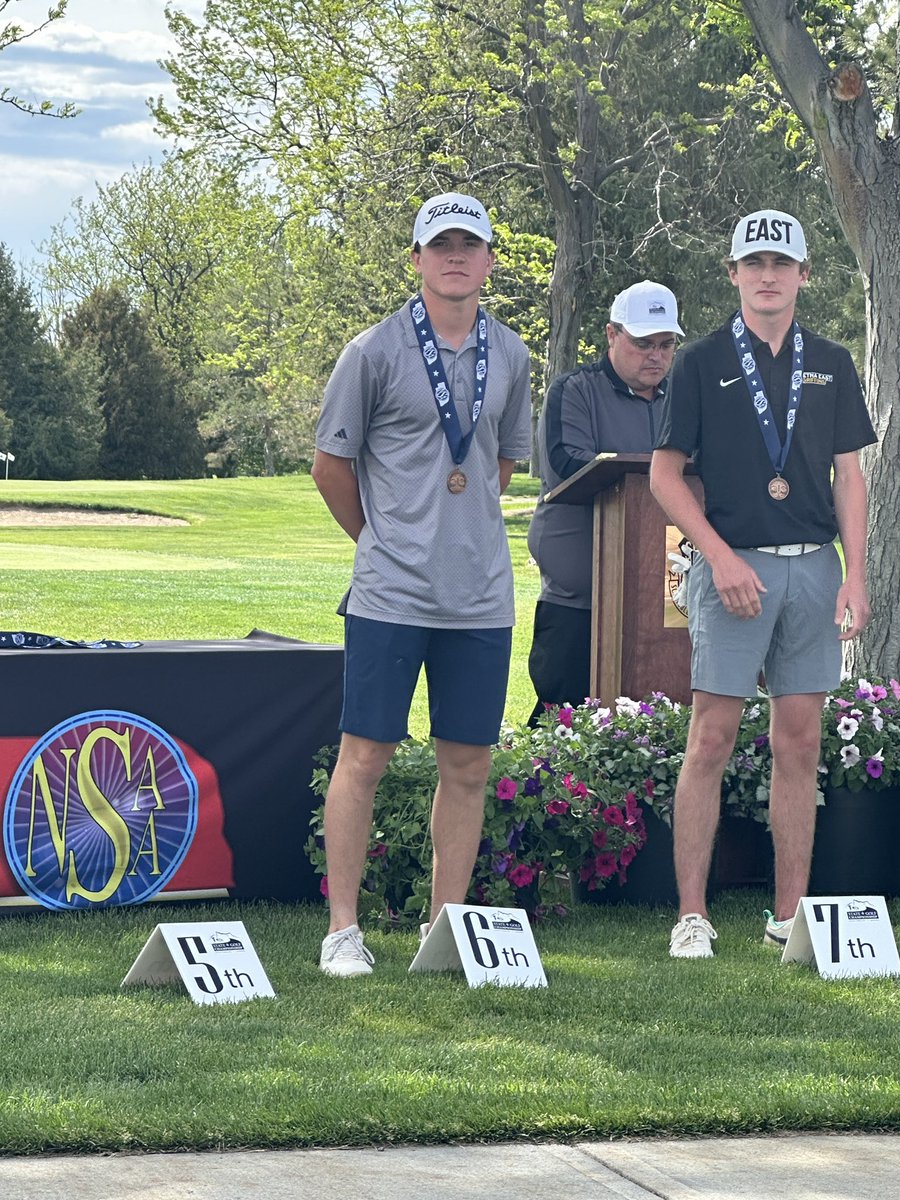 Reece’s final round of State was a microcosm of entire season: Not all smooth sailing but responded to setbacks when it mattered. After tough front 9 and lone double bogey of the tourney, he finished last 6 holes in -1 to finish 6th. Extremely proud of his resilience &amp; composure.