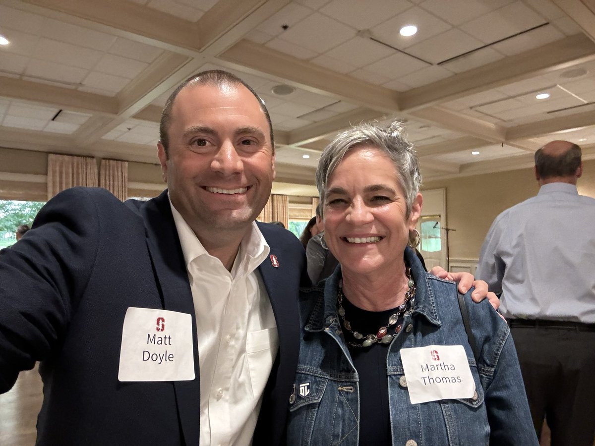 It was wonderful seeing <a href="/horstthomas/">Martha Thomas</a> at our <a href="/StanfordFball/">Stanford Football</a> event in Dallas last night. Her son was an amazing player for us and their foundation, @TDefensiveLine, is transforming the way we communicate and connect about mental health.