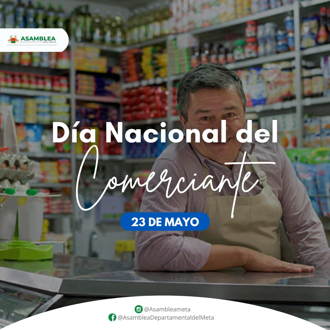 📈#DíadelComerciante || Hoy celebramos a los comerciantes metenses, que cada día aportan trabajando arduamente por al avance y desarrollo económico del Departamento. Nos sentimos agradecidos con su esfuerzo y dedicación por hacer de nuestra región un lugar próspero.