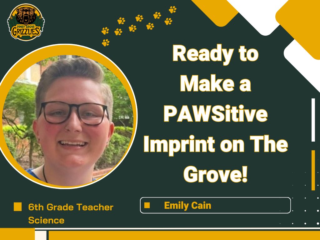 🚨New Grizzly Alert!!! 🚨🐻 Please welcome this new staff member for the 2024-2025 school year! #pineyproud