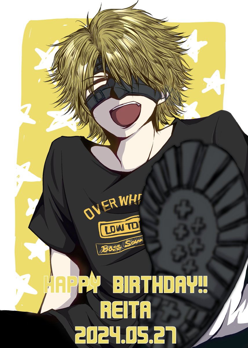 kasterachan's tweet photo. HAPPY BIRTHDAY!!!
いつまでも大好きなベーシスト！
#theGazettE #REITA 
#reitaeternalrockstar 
#V系ファンアート https://t.co/RWeYGF9HDs