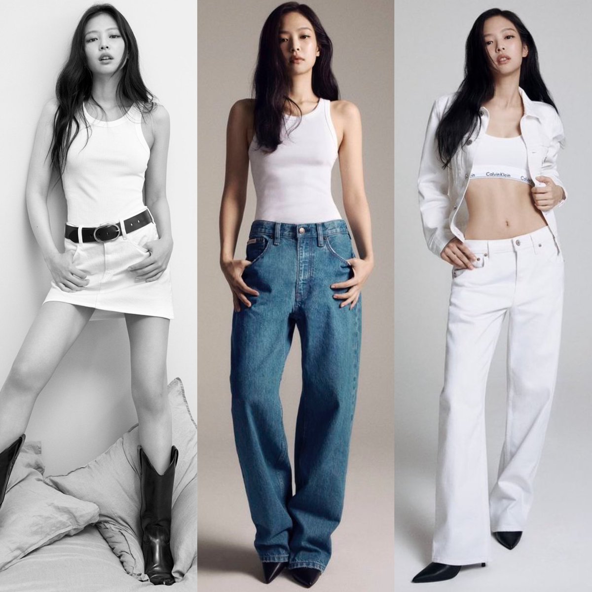 This is Jennie's world. We are just people living in her world @CalvinKlein
