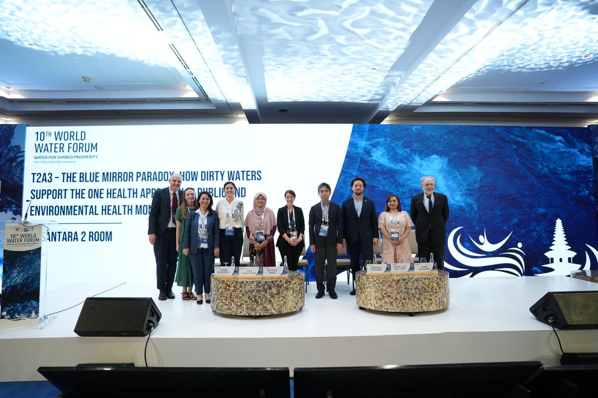 resistomap's tweet photo. Thank you beautiful Bali for hosting the 10th World Water Forum, and the opportunity to work on the #DevPlat project to build a baseline for wastewater surveillance of AMR in Indonesia. A big shoutout to our DevPlat local partners @Indohun and @SIGBogor 🤝 
Next stop #EDAR7 🇨🇦✨ https://t.co/Og74ex8Umf