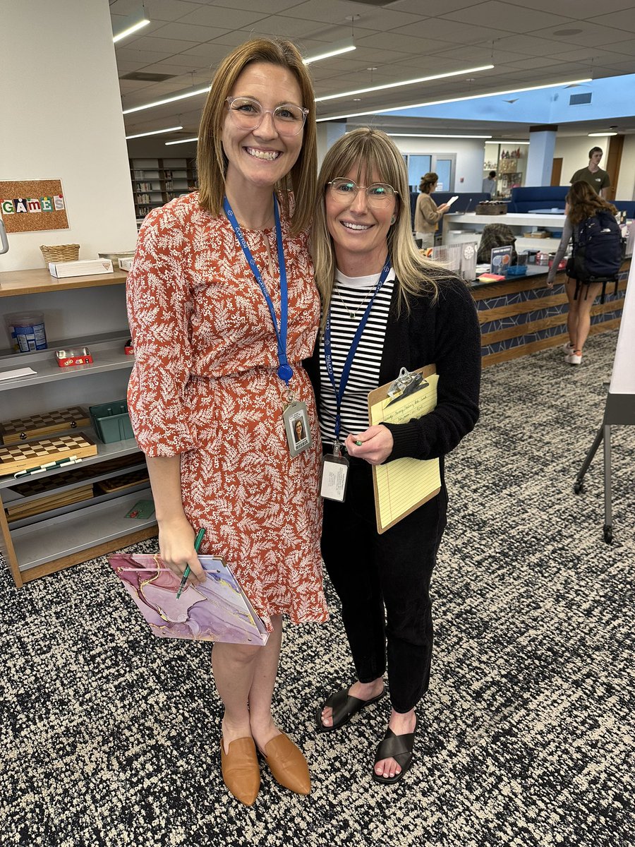 ClaytonSupt's tweet photo. Let’s start off our Thursday by giving thanks. Thankful Thursday for our amazing educators like Ms. Lyons and Ms. Hartmann at CHS for their innovative thinking and collaboration. Our students and staff appreciate all that you do for them! #claytonexperience https://t.co/C0Eq8zYCeo