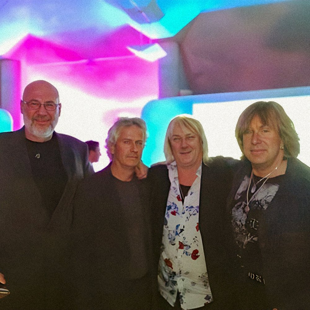 Tony, Keith Emerson, @FishDerekDick & @asiageoff at the 2012 Progressive Music Awards #tbt