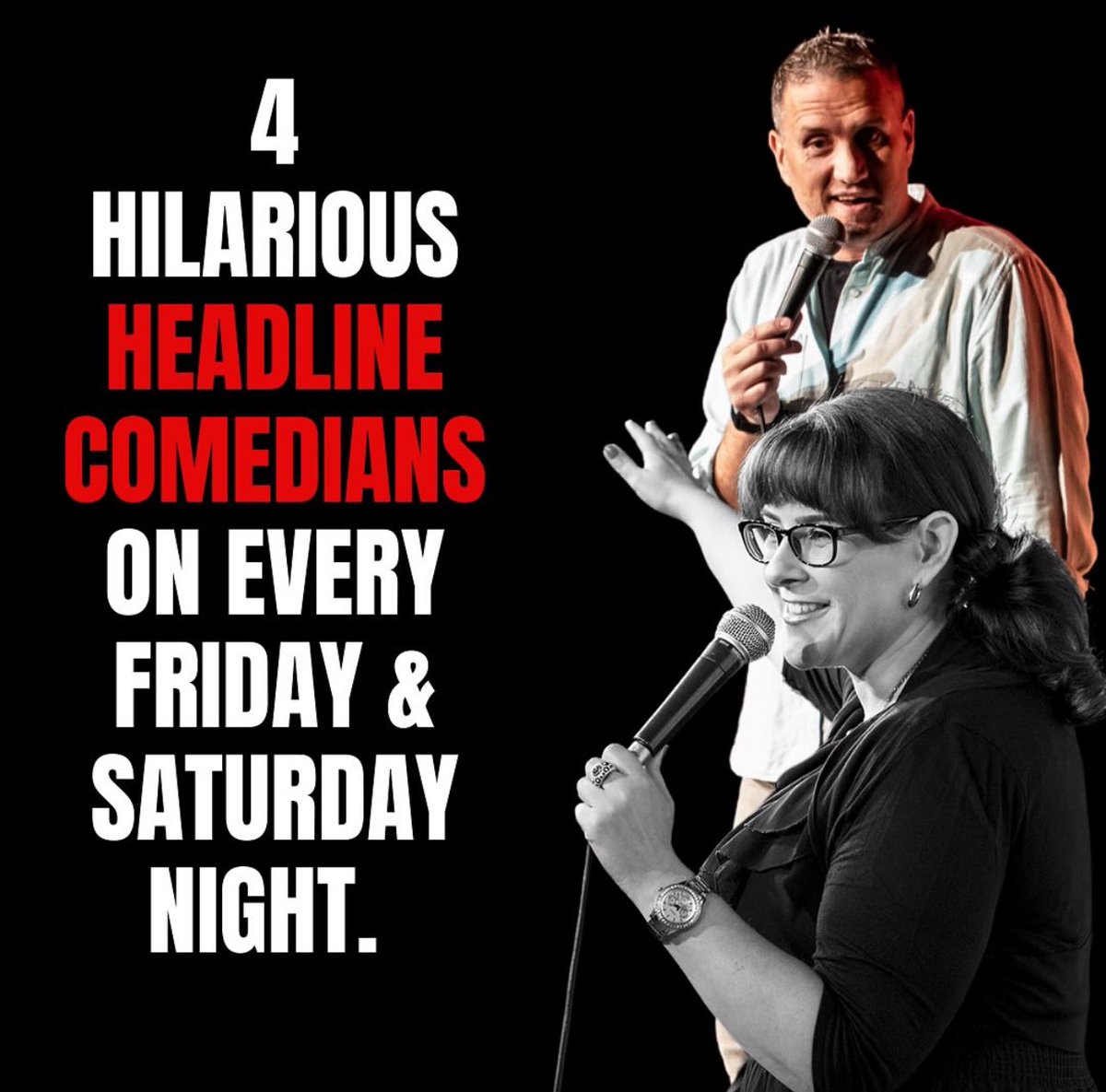 Every single week, we put on four top comedians including an International act which we fly in especially for the gigs! 

This week is our sister from another mister… Allyson June Smith! 🇨🇦