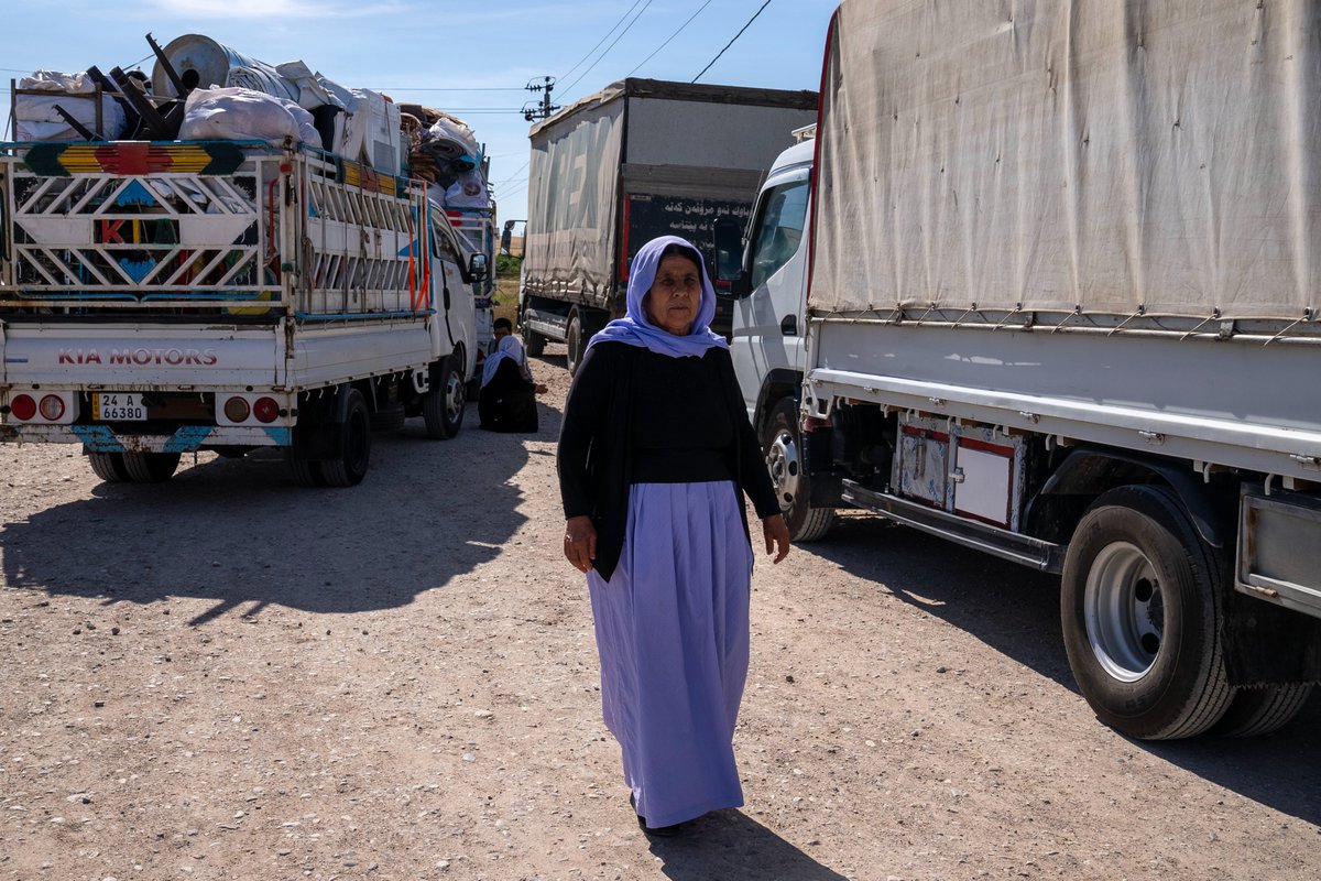 Today, 15 families from Sheykhan camp have returned to their homes in Sinjar, thanks to IOM's Facilitated Voluntary Return and Relocation activities. IOM will continue to support the safe and dignified return of displaced communities in Iraq. @StatePRM