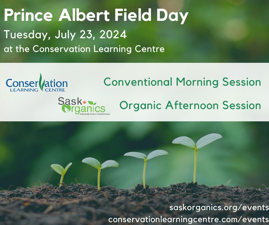 SaskBarley's tweet photo. 📆 #SaveTheDate for the @info_at_CLC Prince Albert Field Day - July 23, 2024.
Attend the Conventional Morning Session and/or the Organic Afternoon Session to learn about the latest innovative farming practices.
https://t.co/SoqSAVKDAL
#SaskAg #AgLearning @SaskOrganics https://t.co/L2YE9wAhqd