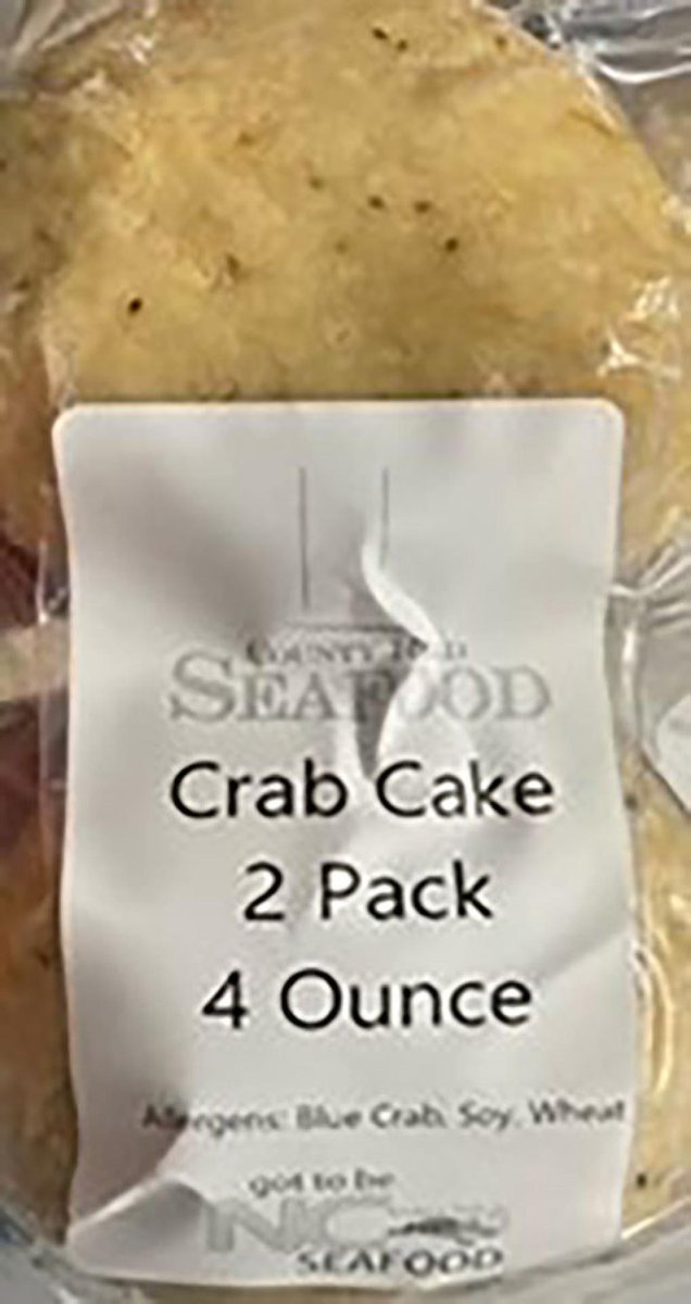 County Road Seafood Issues Allergy Alert of Undeclared Egg in 4 oz Packages of County Road Seafood Crab Cake fda.gov/safety/recalls…