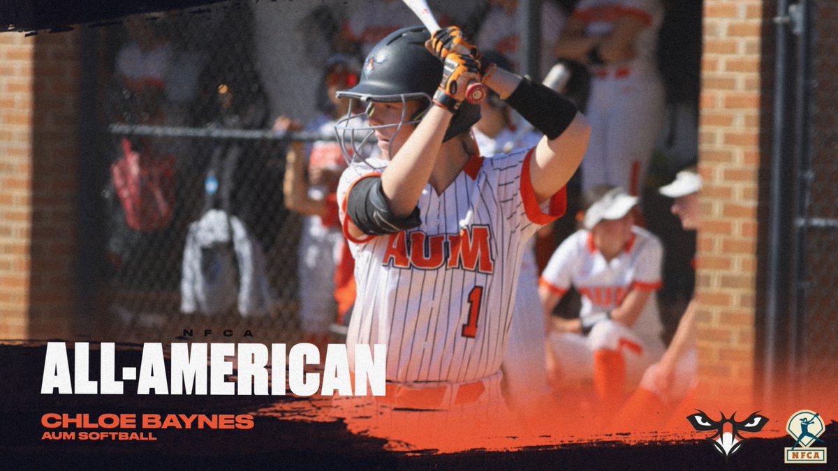 AUMWarhawksSB's tweet photo. 🥇𝐍𝐅𝐂𝐀 𝐀𝐋𝐋-𝐀𝐌𝐄𝐑𝐈𝐂𝐀𝐍🥇

Congratulations to Chloe Baynes on earning a spot on the @NFCAorg All-American Second Team!   

#WeAreAUM https://t.co/018olmDT8k