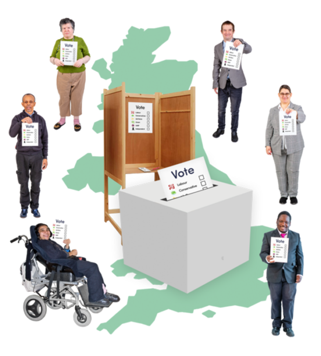 Hftonline's tweet image. 🗳️ The General Election has now been announced and will take place on Thursday 4 July 2024.  

📣 We want the voices of #LearningDisabled people to be heard and prioritised by the next government.

[1/2]