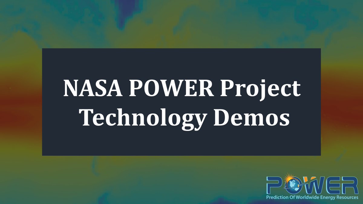 In a new NASA Earthdata video tutorial playlist, learn how to use NASA POWER tools and services to explore solar and meteorological datasets that support the renewable energy, sustainable building, and agroclimatology user communities.

Access tutorials: go.nasa.gov/3wOZD4N